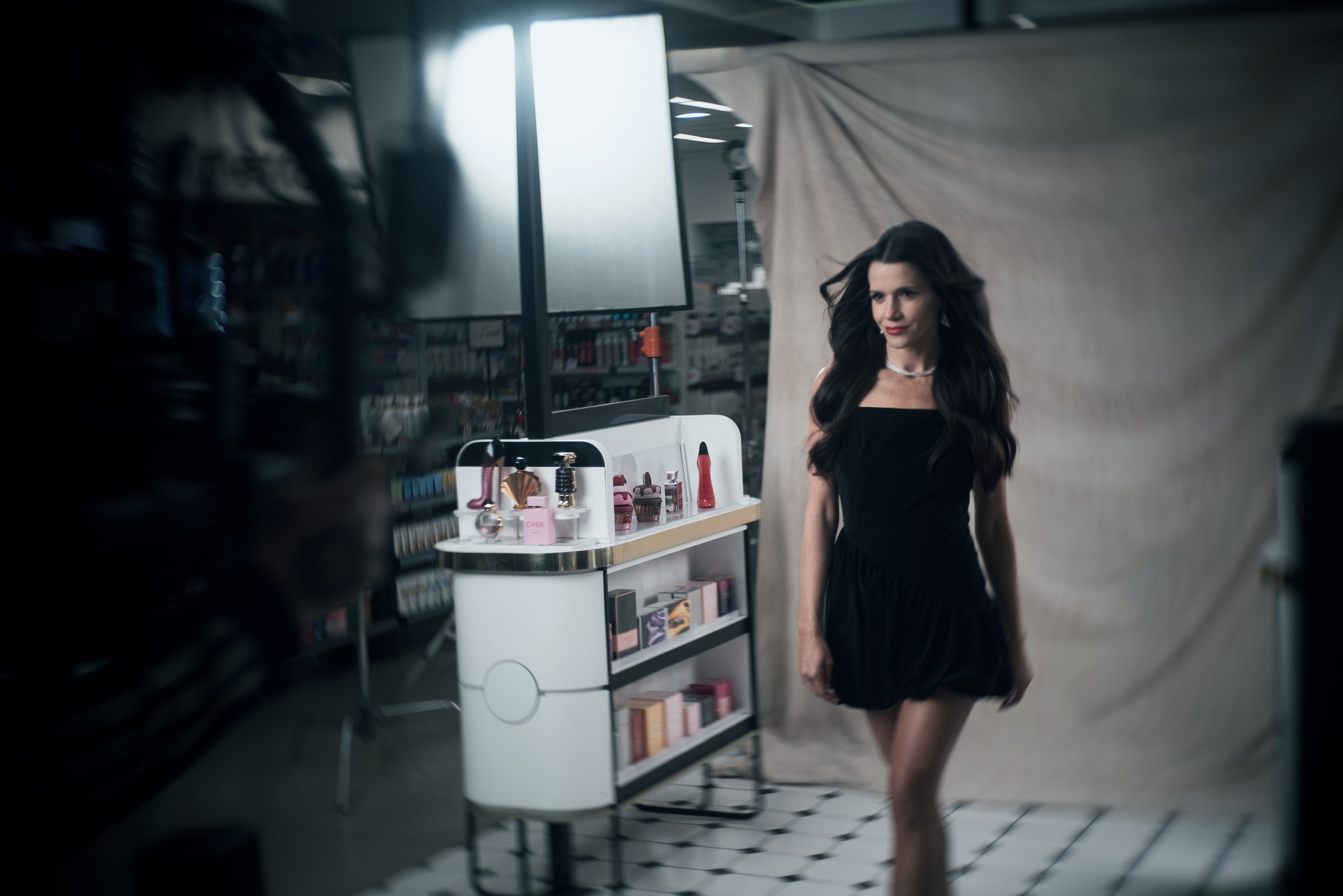 Violeta Urtizberea en el set