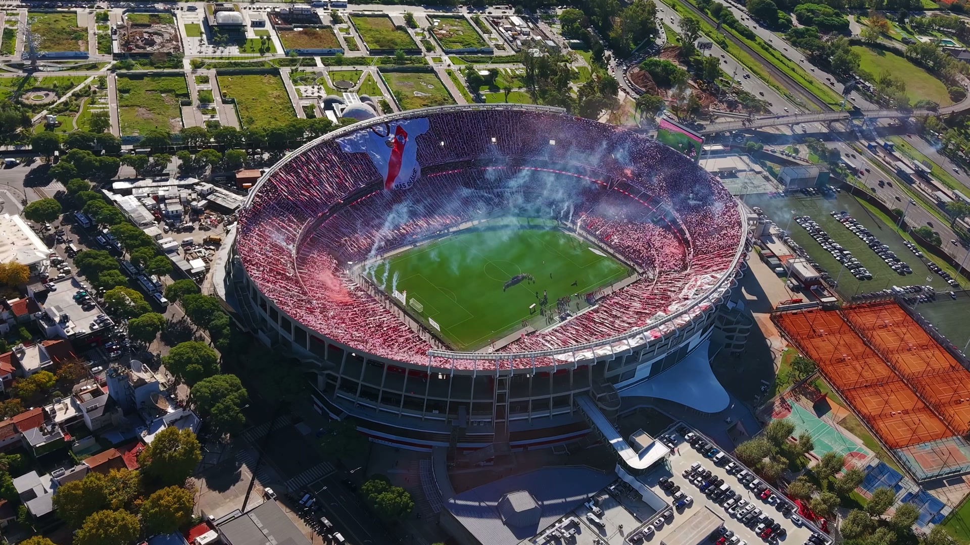 El estadio desde el aire